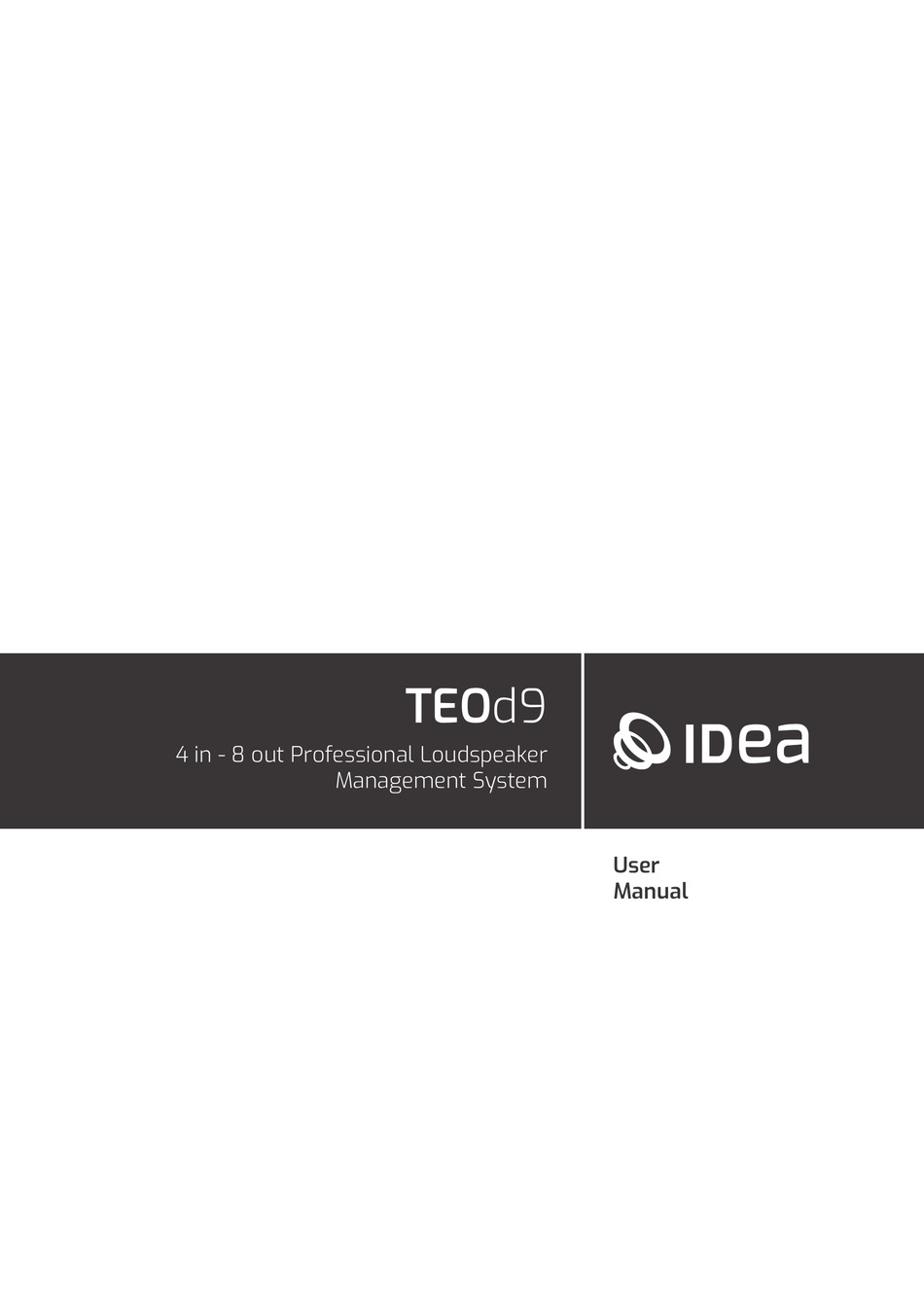 IDEA TEOD9 USER MANUAL Pdf Download ManualsLib