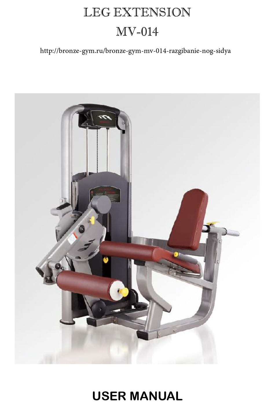 BRONZE GYM MV014 USER MANUAL Pdf Download ManualsLib