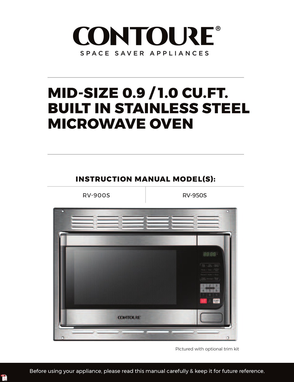 CONTOURE RV900S INSTRUCTION MANUAL Pdf Download ManualsLib