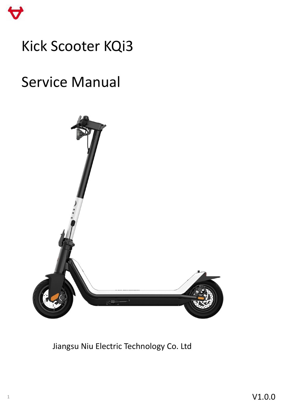 NIU KICK SCOOTER KQI3 SERVICE MANUAL Pdf Download ManualsLib