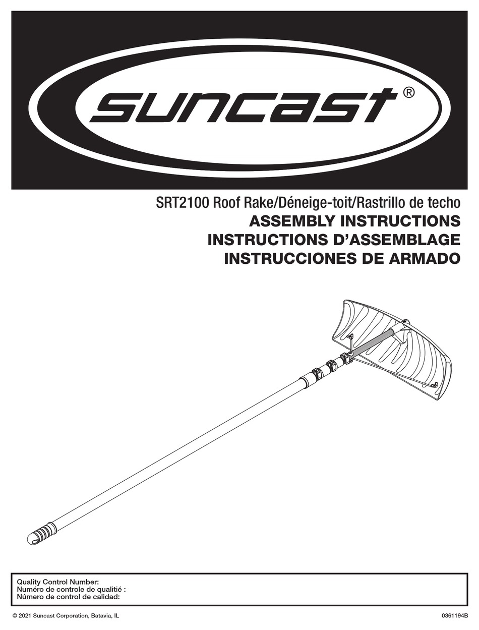 Suncast Srt Assembly Instructions Manual Pdf Download Manualslib