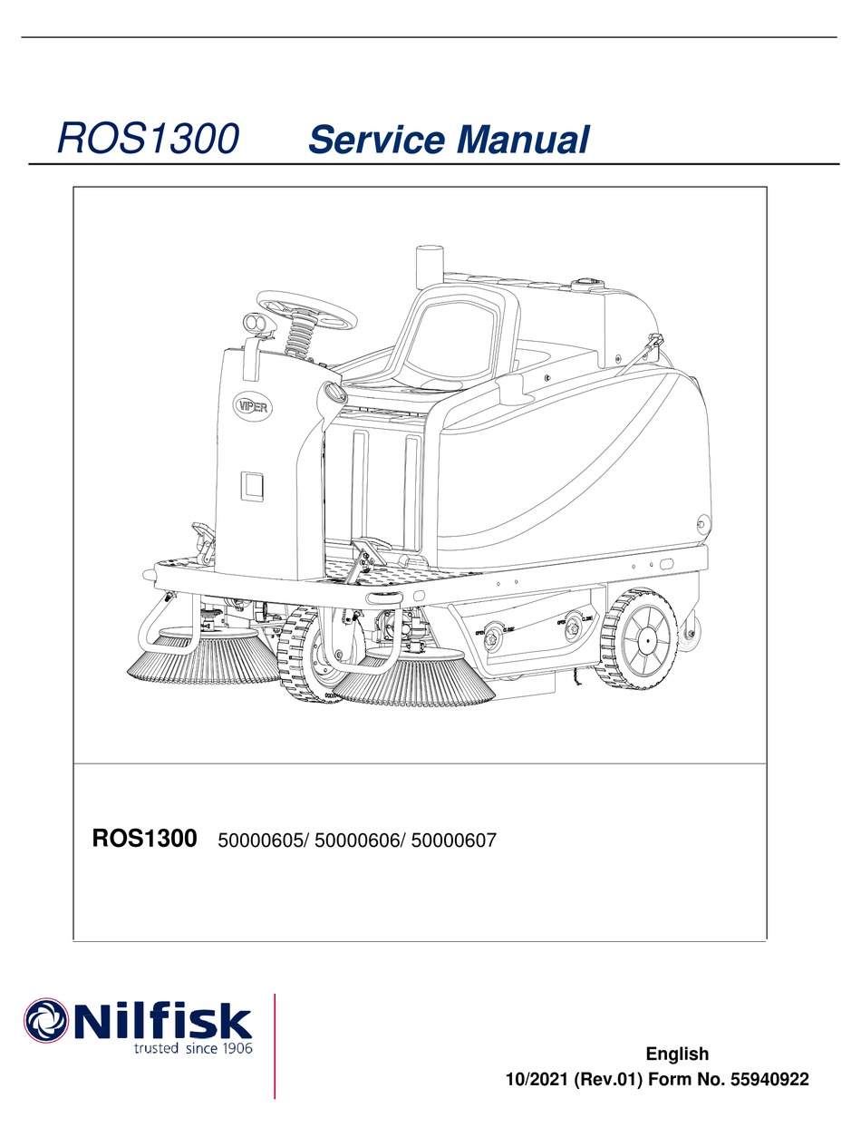 NILFISKADVANCE ROS1300 SERVICE MANUAL Pdf Download ManualsLib