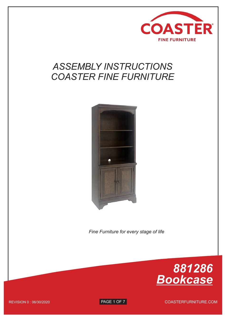 COASTER 881286 ASSEMBLY INSTRUCTIONS MANUAL Pdf Download ManualsLib