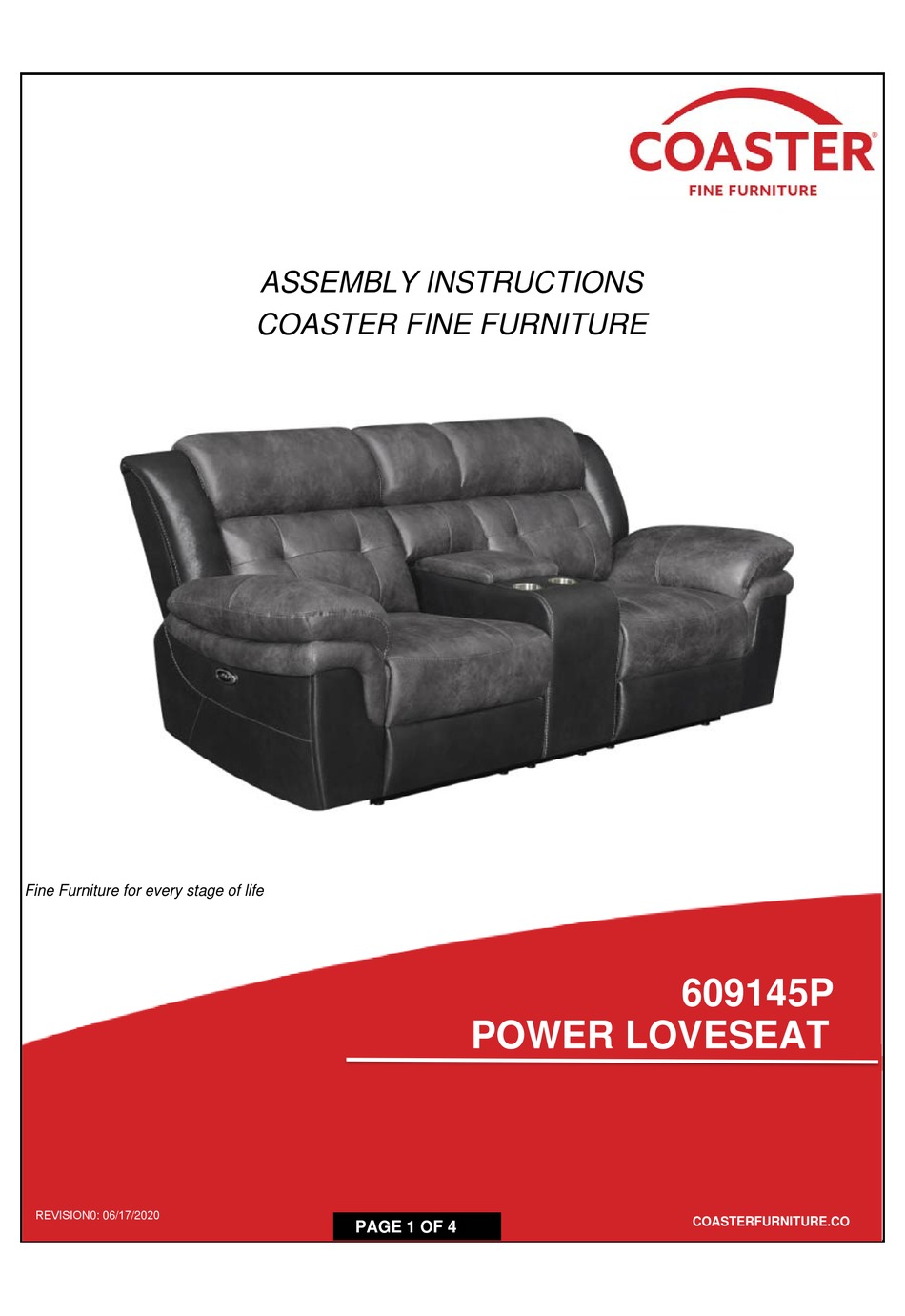 COASTER 609145P ASSEMBLY INSTRUCTIONS Pdf Download ManualsLib