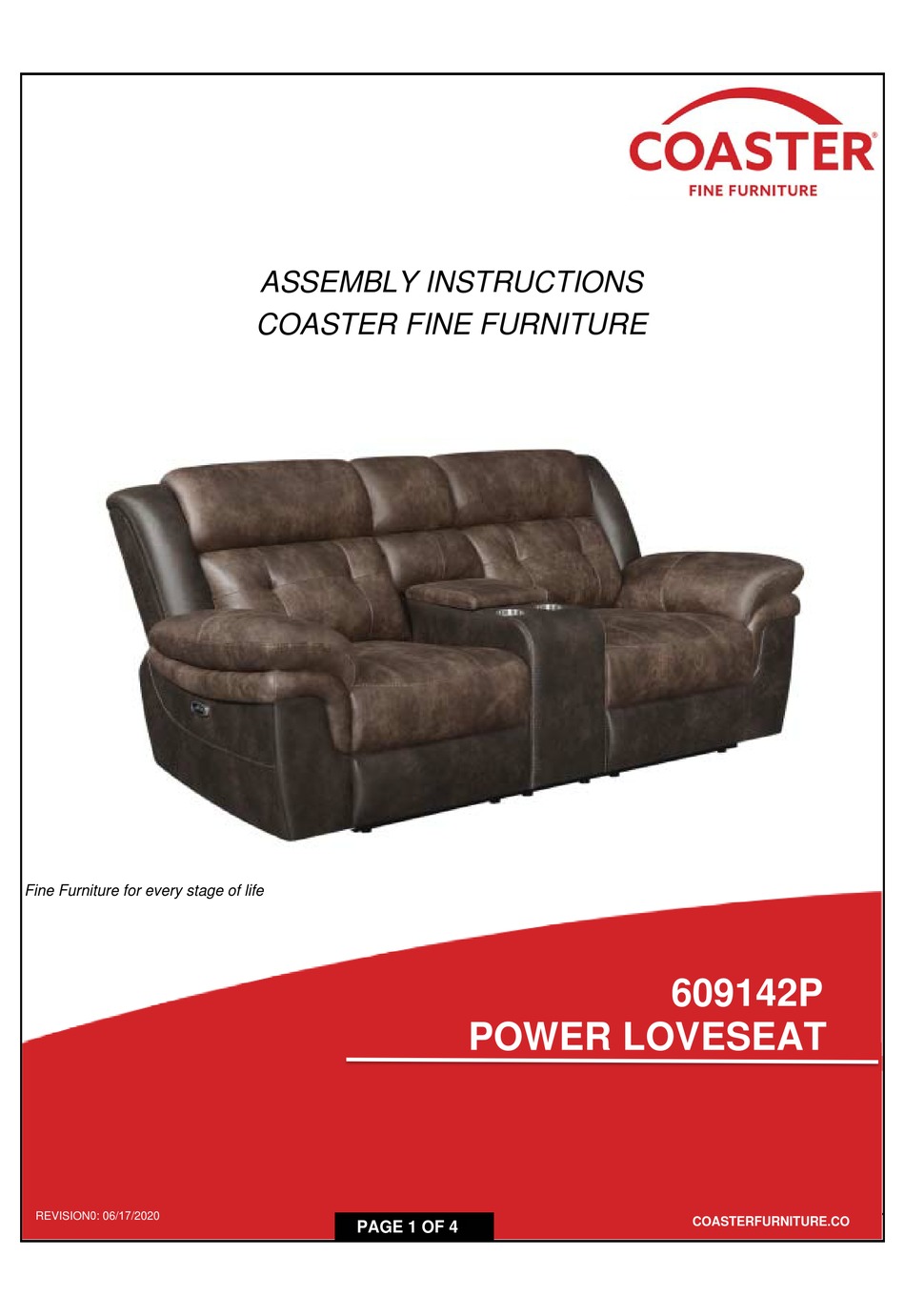 COASTER 609142P ASSEMBLY INSTRUCTIONS Pdf Download ManualsLib