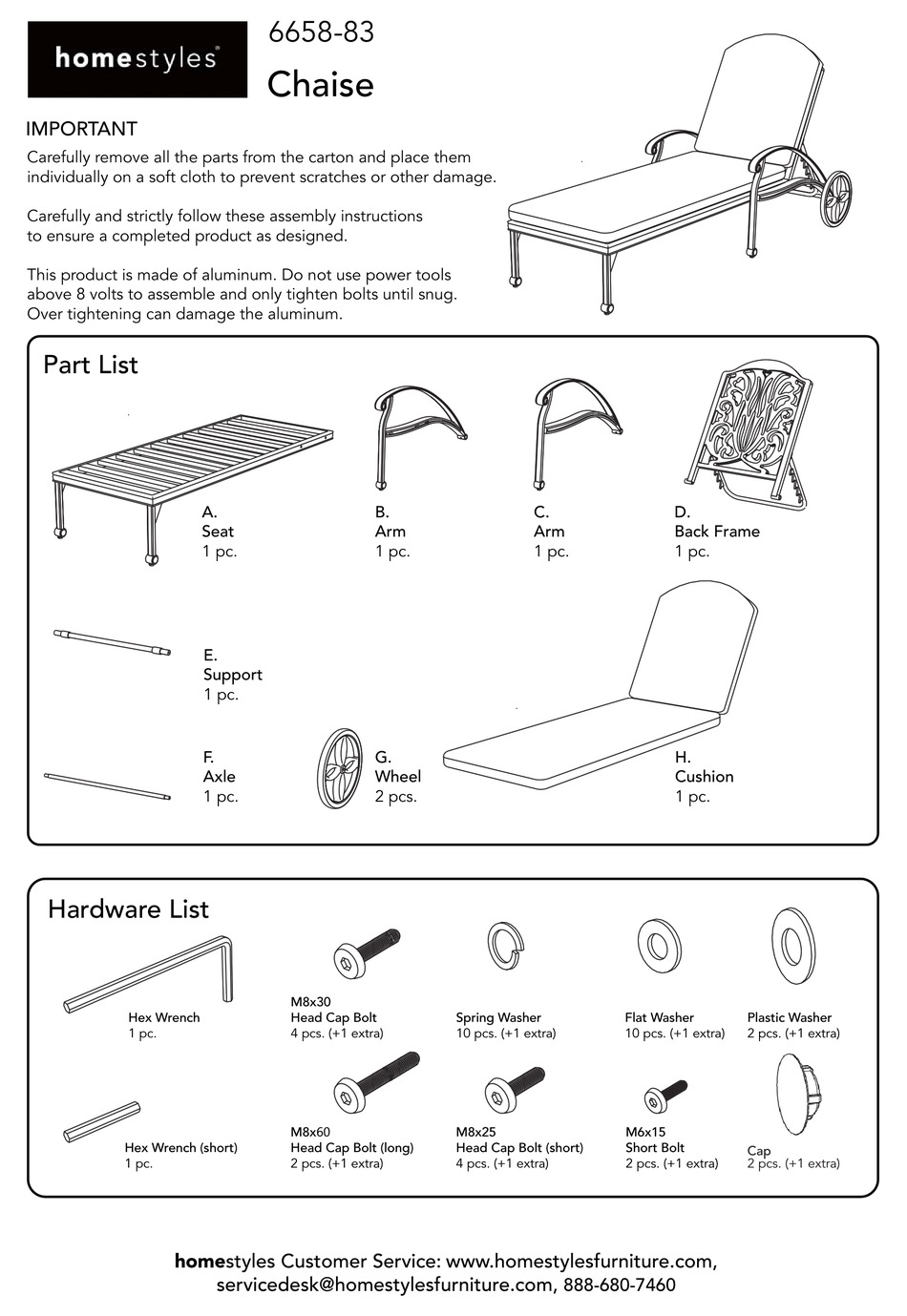 HOMESTYLES 665883 QUICK START MANUAL Pdf Download ManualsLib