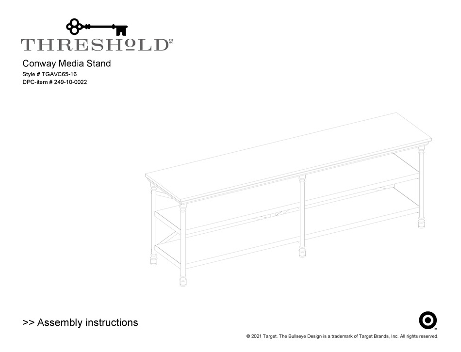 Threshold media hot sale stand assembly instructions