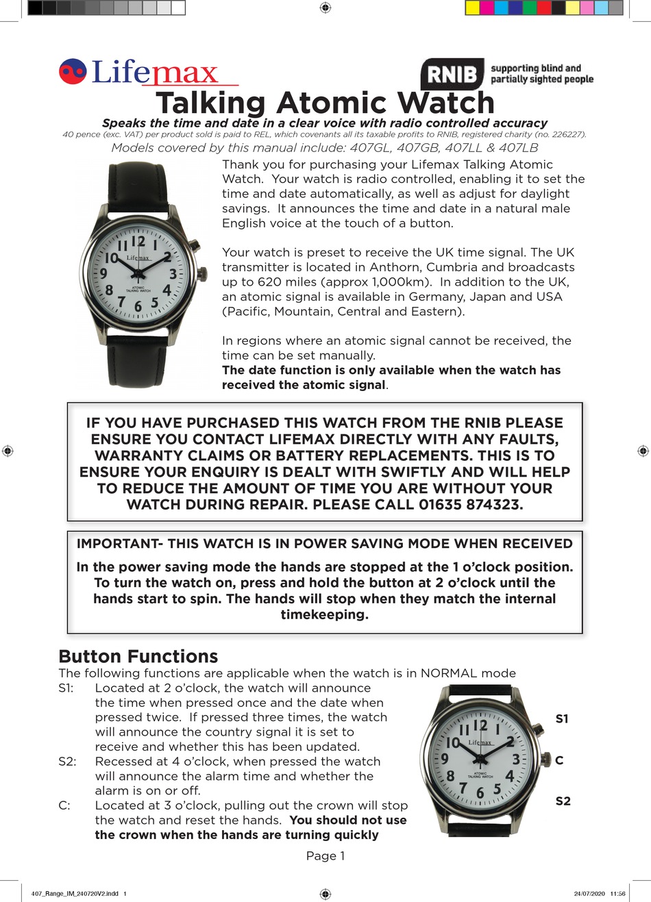 LIFEMAX TALKING ATOMIC WATCH QUICK START MANUAL Pdf Download ManualsLib