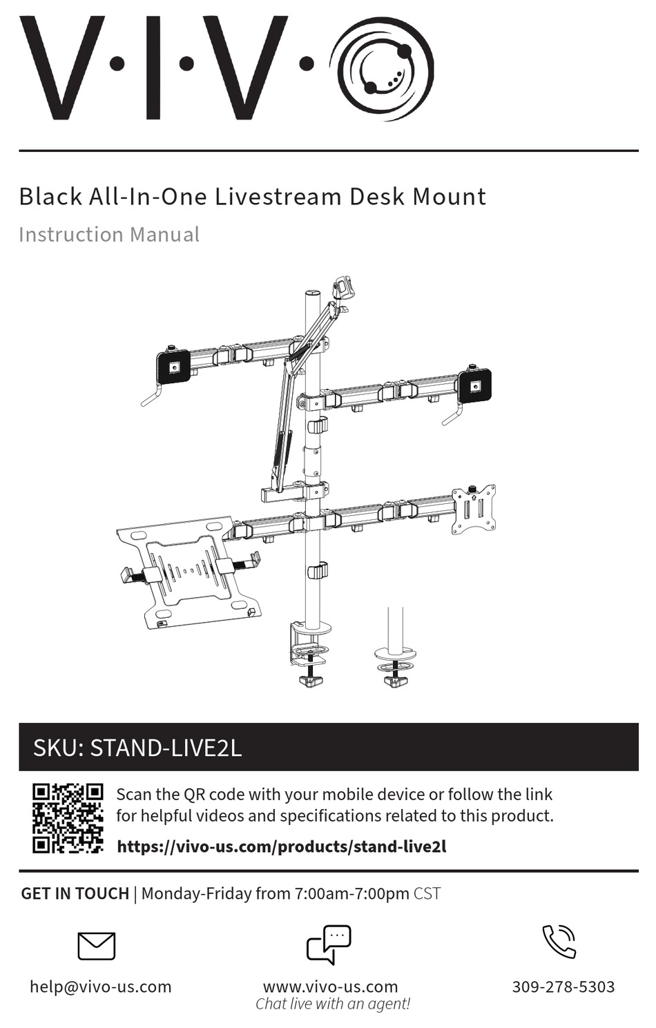 VIVO STAND-LIVE2L INSTRUCTION MANUAL Pdf Download | ManualsLib