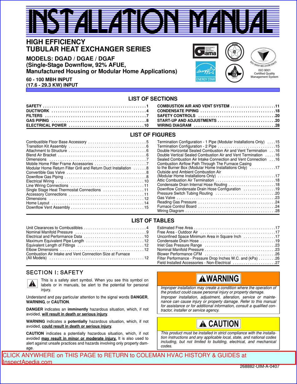 UNITARY PRODUCTS GROUP DGAD INSTALLATION MANUAL Pdf Download ManualsLib