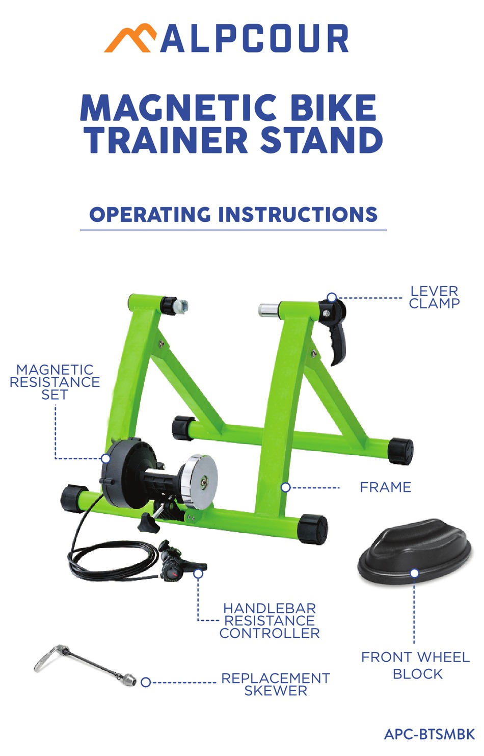 ALPCOUR BIKE OPERATING INSTRUCTIONS MANUAL Pdf Download