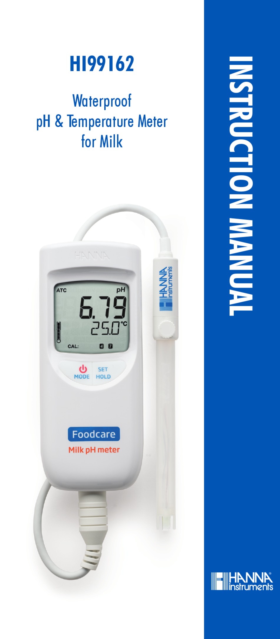 HANNA INSTRUMENTS HI99162 INSTRUCTION MANUAL Pdf Download ManualsLib