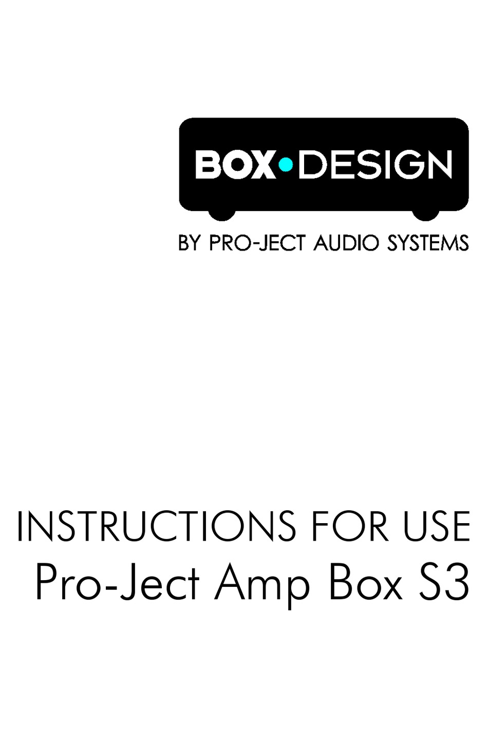 BOXDESIGN PROJECT AMP BOX S3 INSTRUCTIONS FOR USE Pdf Download
