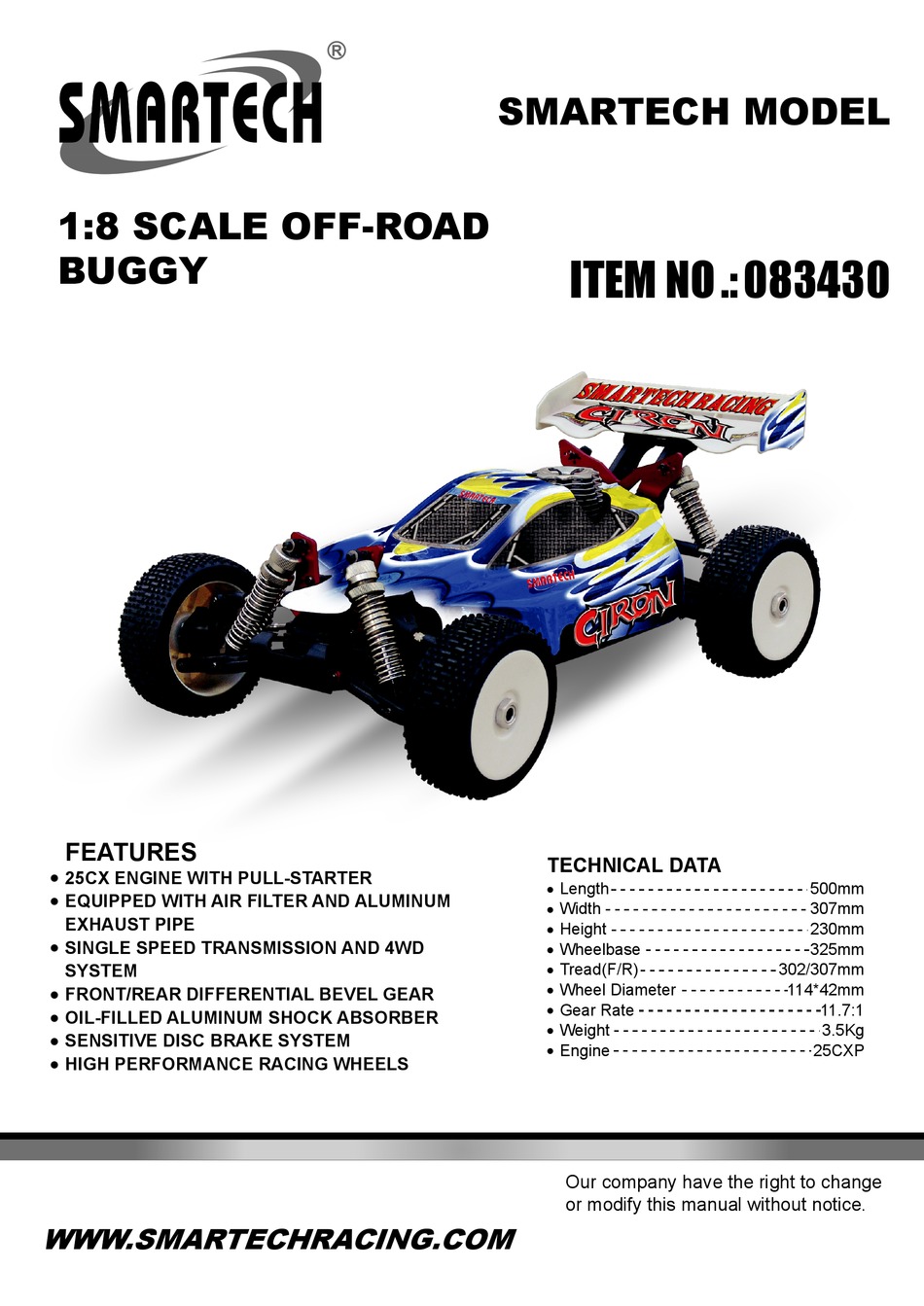 SMARTECH 083430 MANUAL Pdf Download ManualsLib