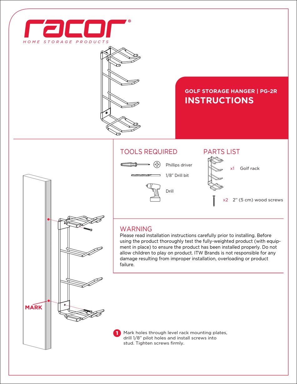 RACOR PG2R INSTRUCTIONS Pdf Download ManualsLib