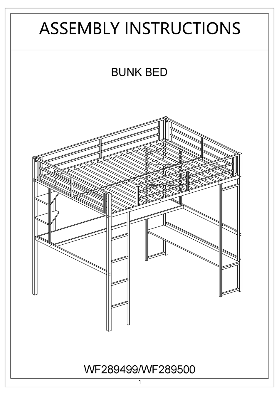 OVERSTOCK WF289499 ASSEMBLY INSTRUCTIONS MANUAL Pdf Download ManualsLib