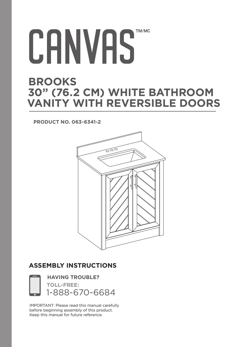 CANVAS BROOKS 06363412 ASSEMBLY INSTRUCTIONS MANUAL Pdf Download