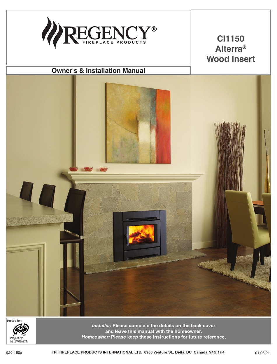 regency-fireplace-products-alterra-ci1150-owners-installation-manual