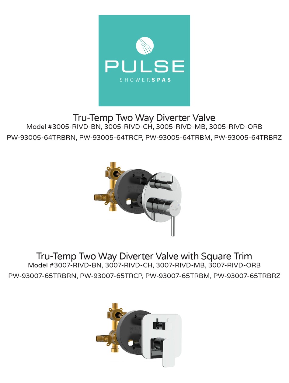 PULSE SHOWER SPAS 3007RIVDBN MANUAL Pdf Download ManualsLib
