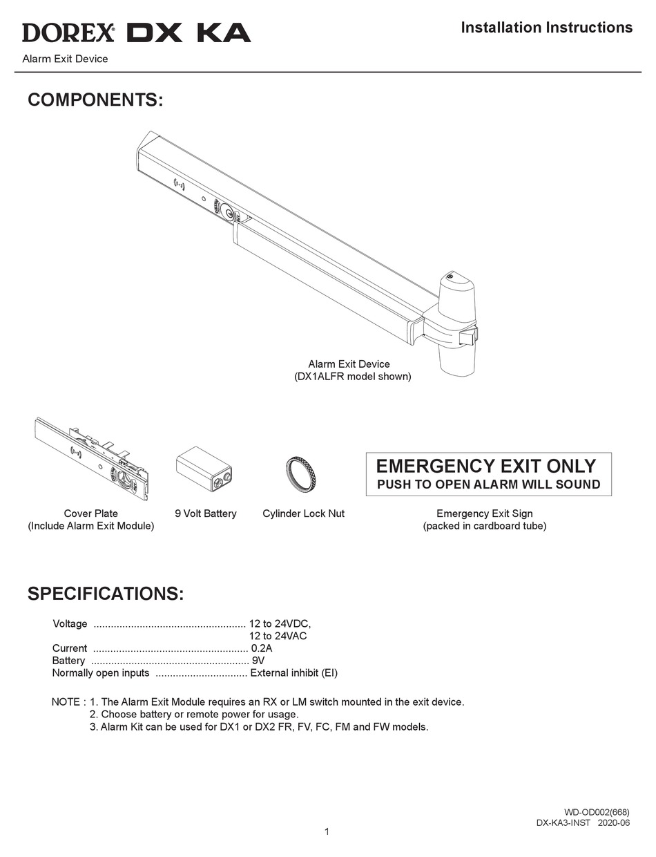 dorex-dx-ka-installation-instructions-pdf-download-manualslib