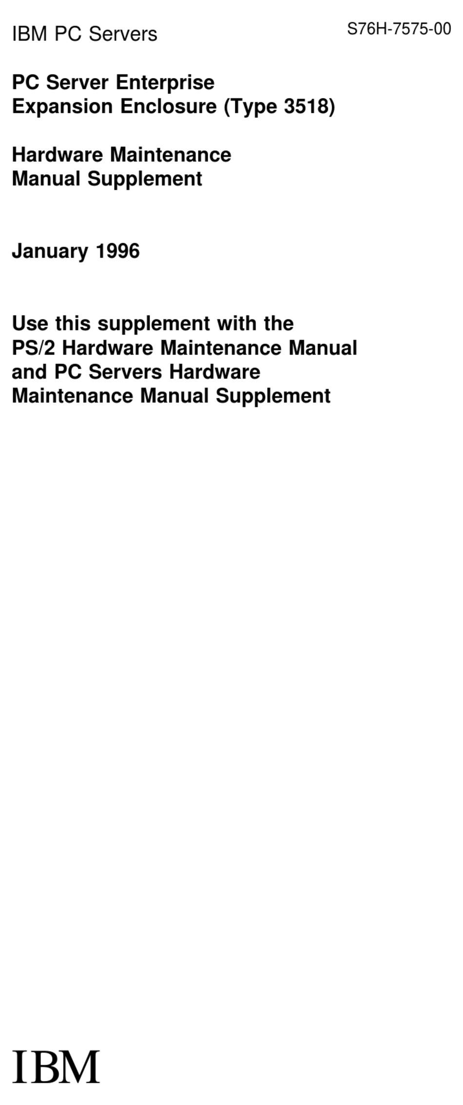 IBM 3518 MANUAL Pdf Download ManualsLib