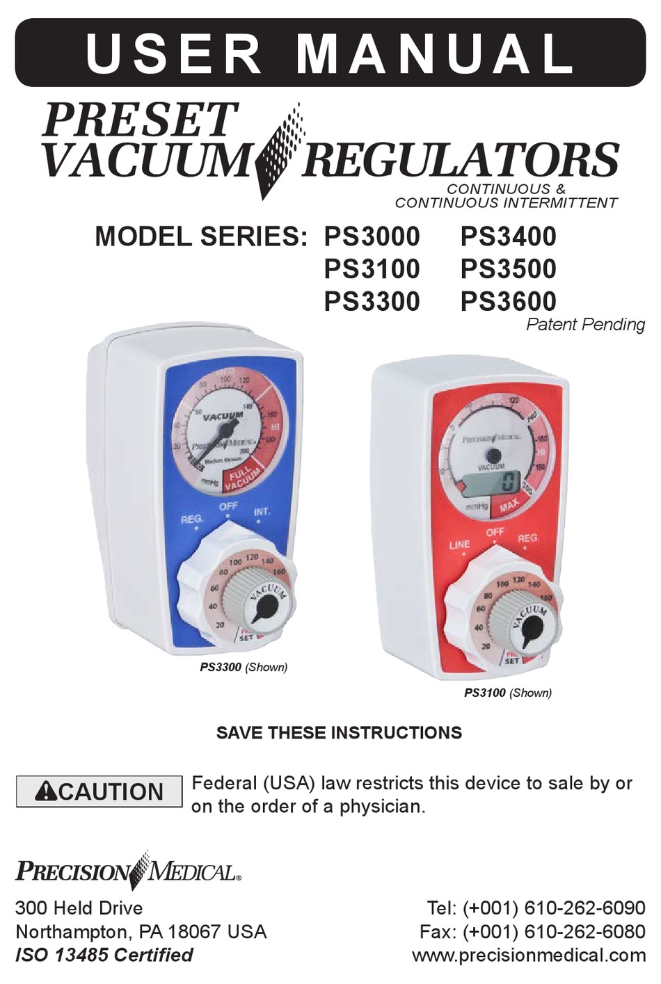 PRECISION MEDICAL PS3000 USER MANUAL Pdf Download ManualsLib