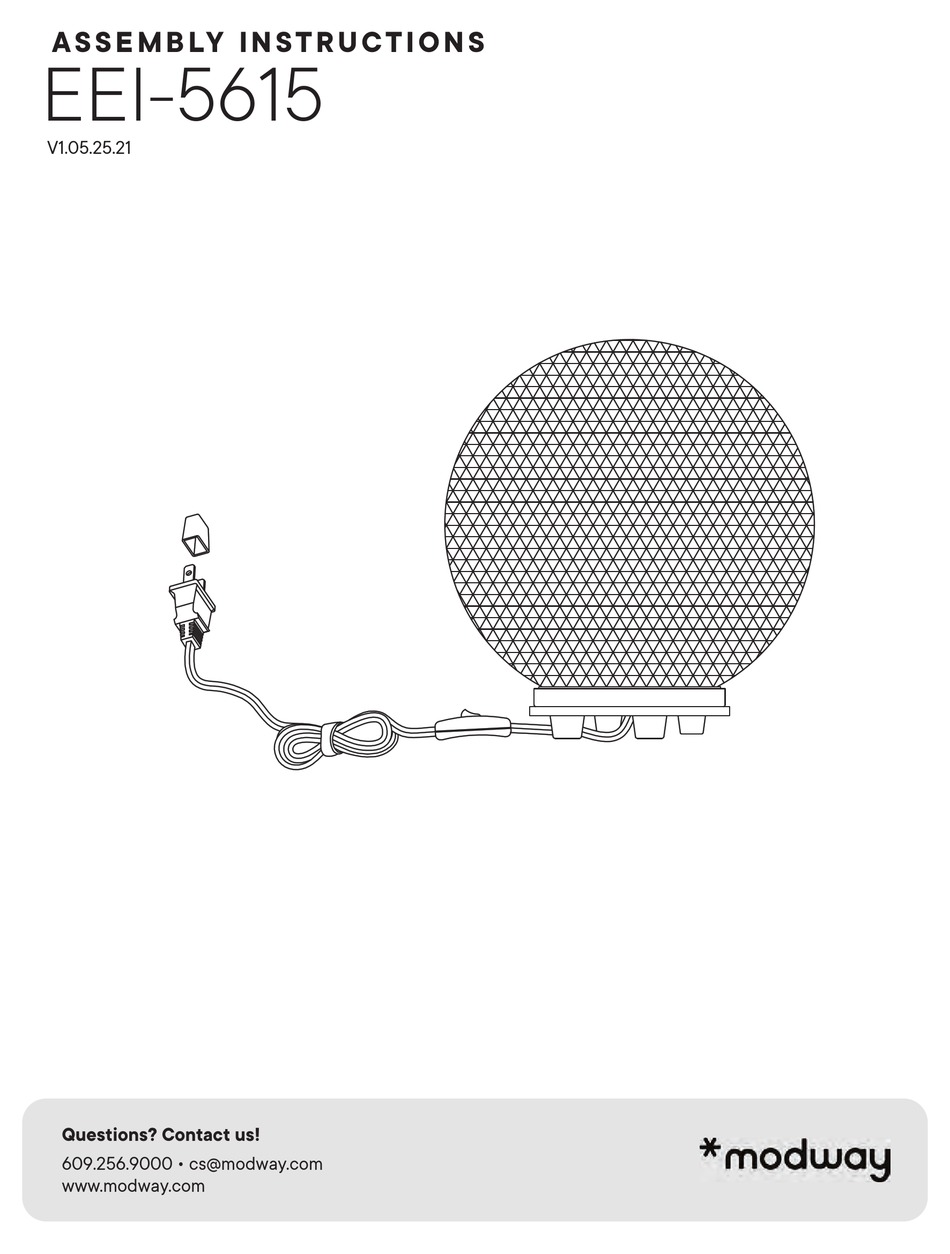 MODWAY DESTINY ASSEMBLY INSTRUCTIONS Pdf Download ManualsLib