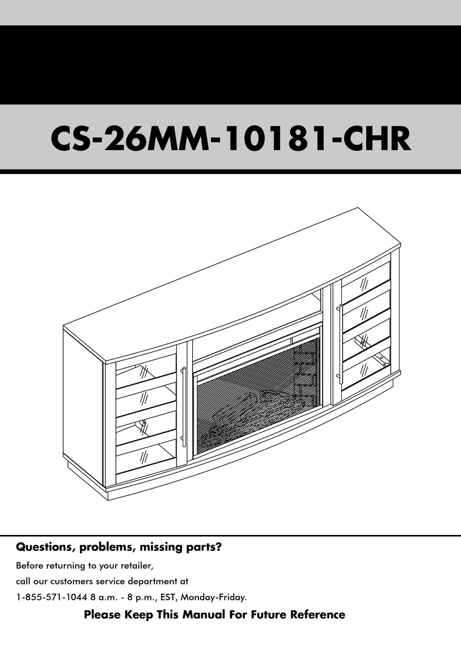 ELECTRIC FIREPLACES DIRECT CS26MM10181CHR MANUAL Pdf Download