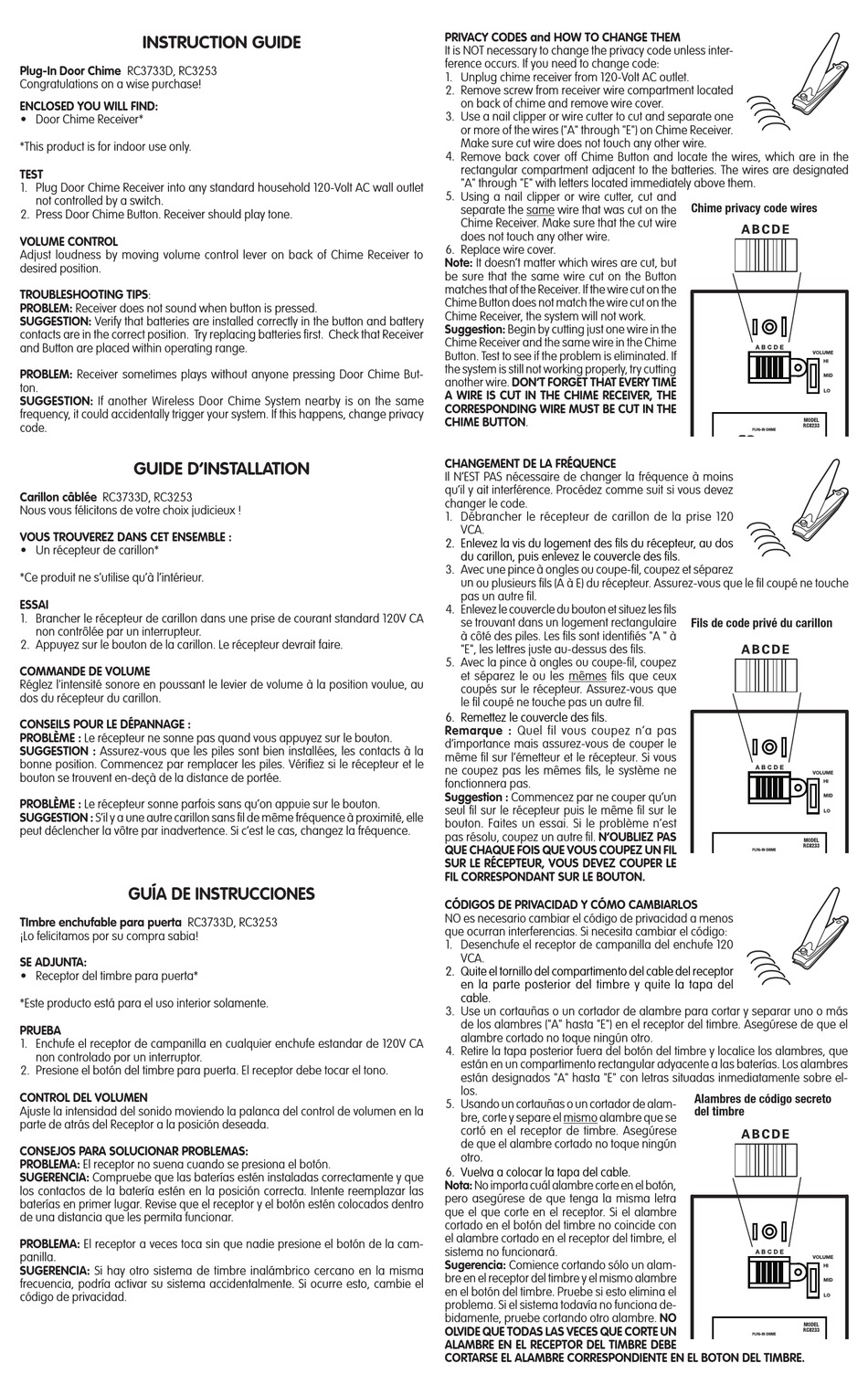 CARLON RC3253 INSTRUCTION MANUAL Pdf Download ManualsLib