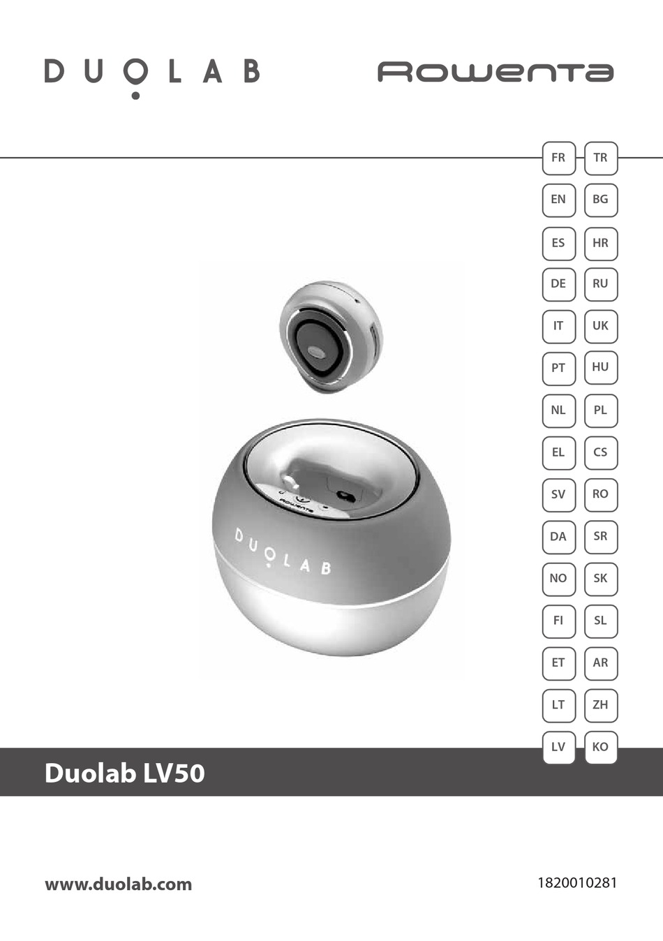 ROWENTA DUOLAB LV5033F6 MANUAL Pdf Download ManualsLib