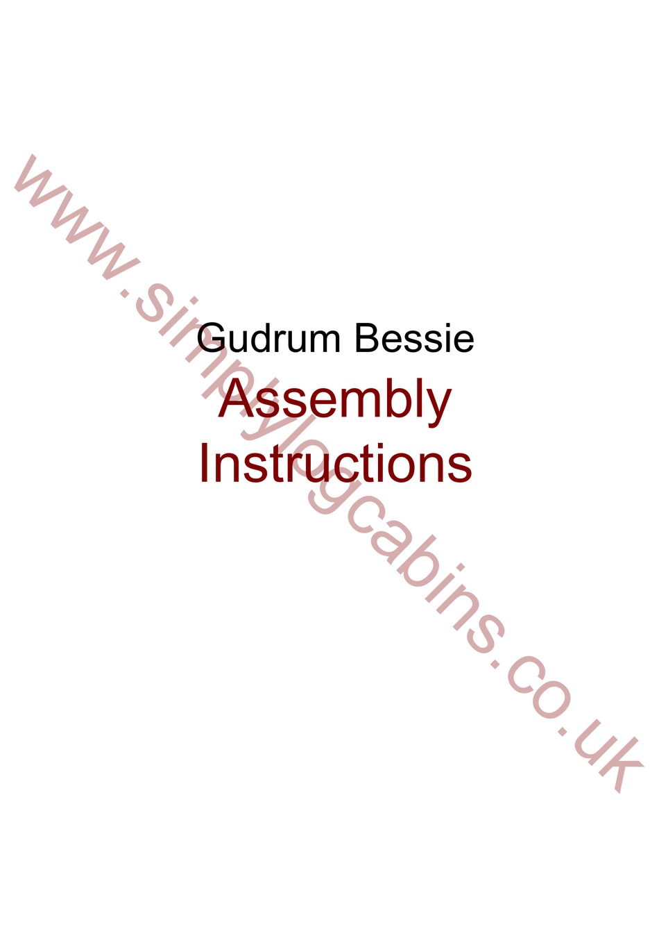 SIMPLY LOG CABINS PAVILION PAV5546 INSTALLATION MANUAL Pdf Download