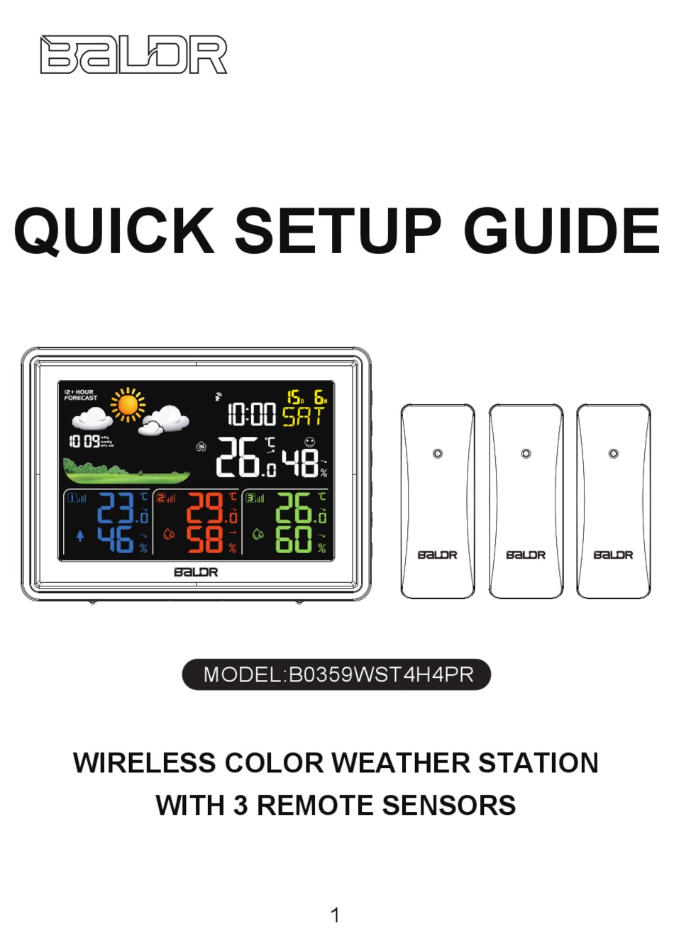 BALDR B0359WST4H4PR QUICK SETUP MANUAL Pdf Download ManualsLib
