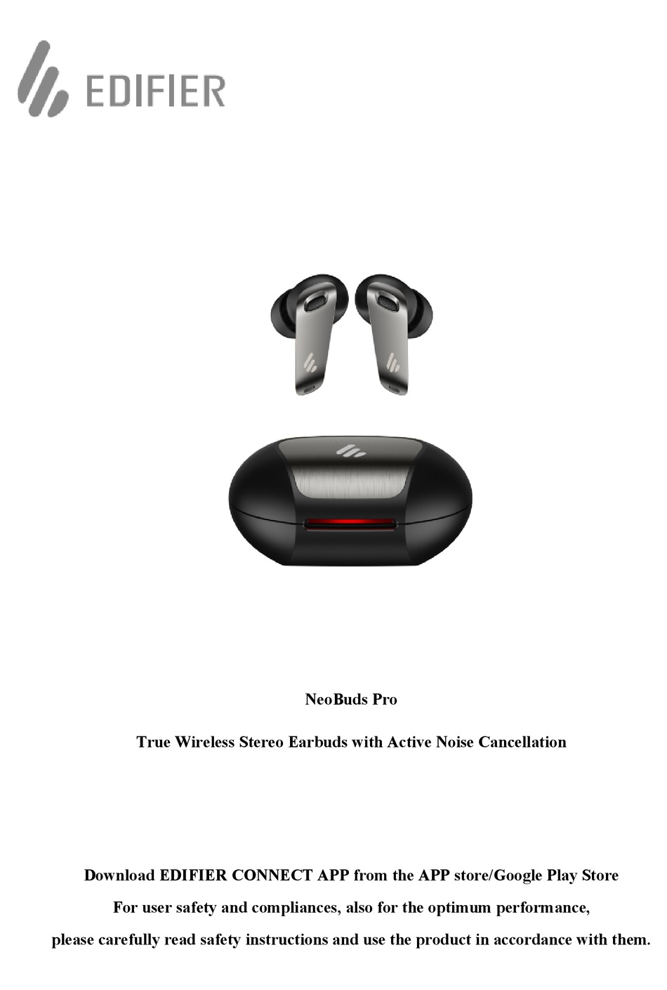 EDIFIER NEOBUDS PRO MANUAL Pdf Download ManualsLib