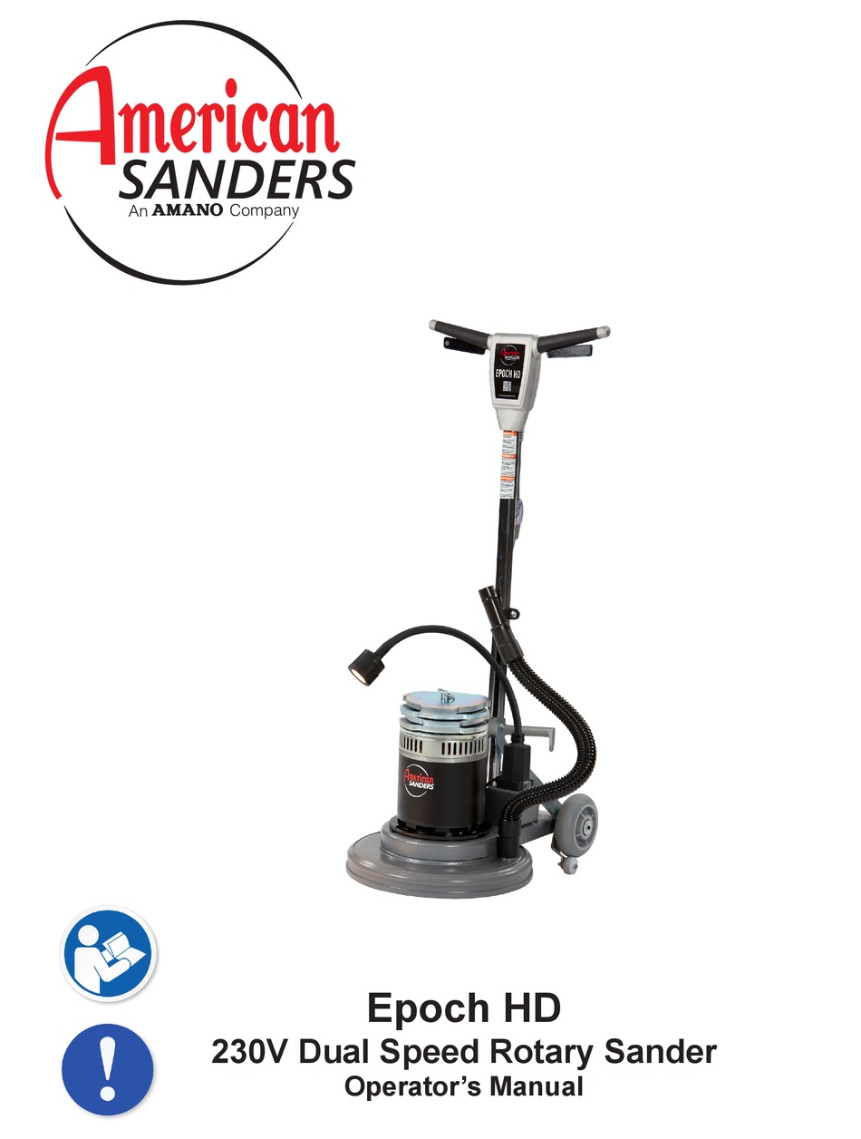 AMANO AMERICAN SANDERS EPOCH HD OPERATOR
