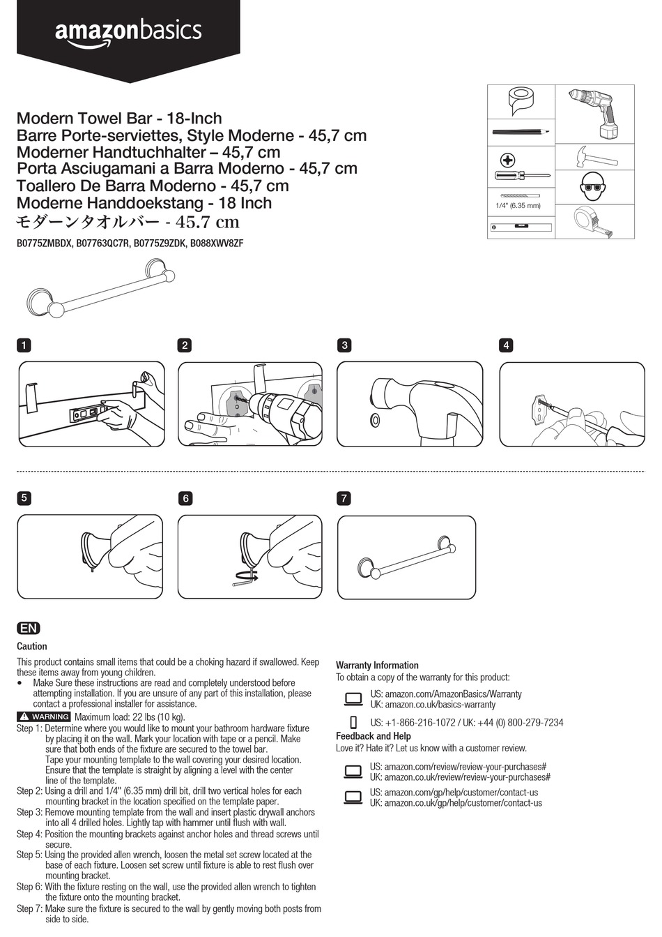 AMAZONBASICS B0775ZMBDX MANUAL Pdf Download | ManualsLib