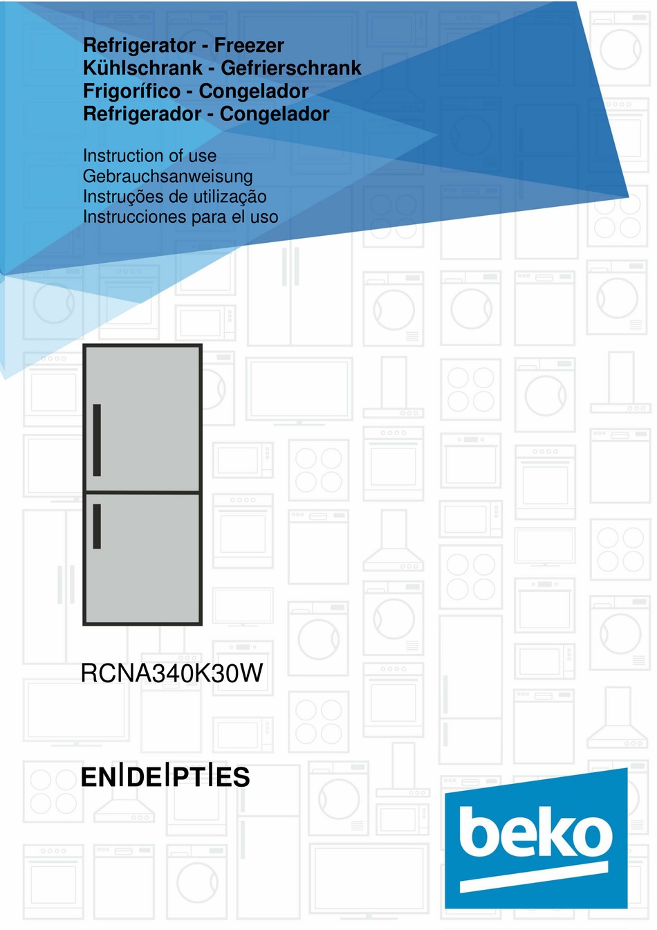 BEKO RCNA340K30W INSTRUCTIONS OF USE Pdf Download | ManualsLib