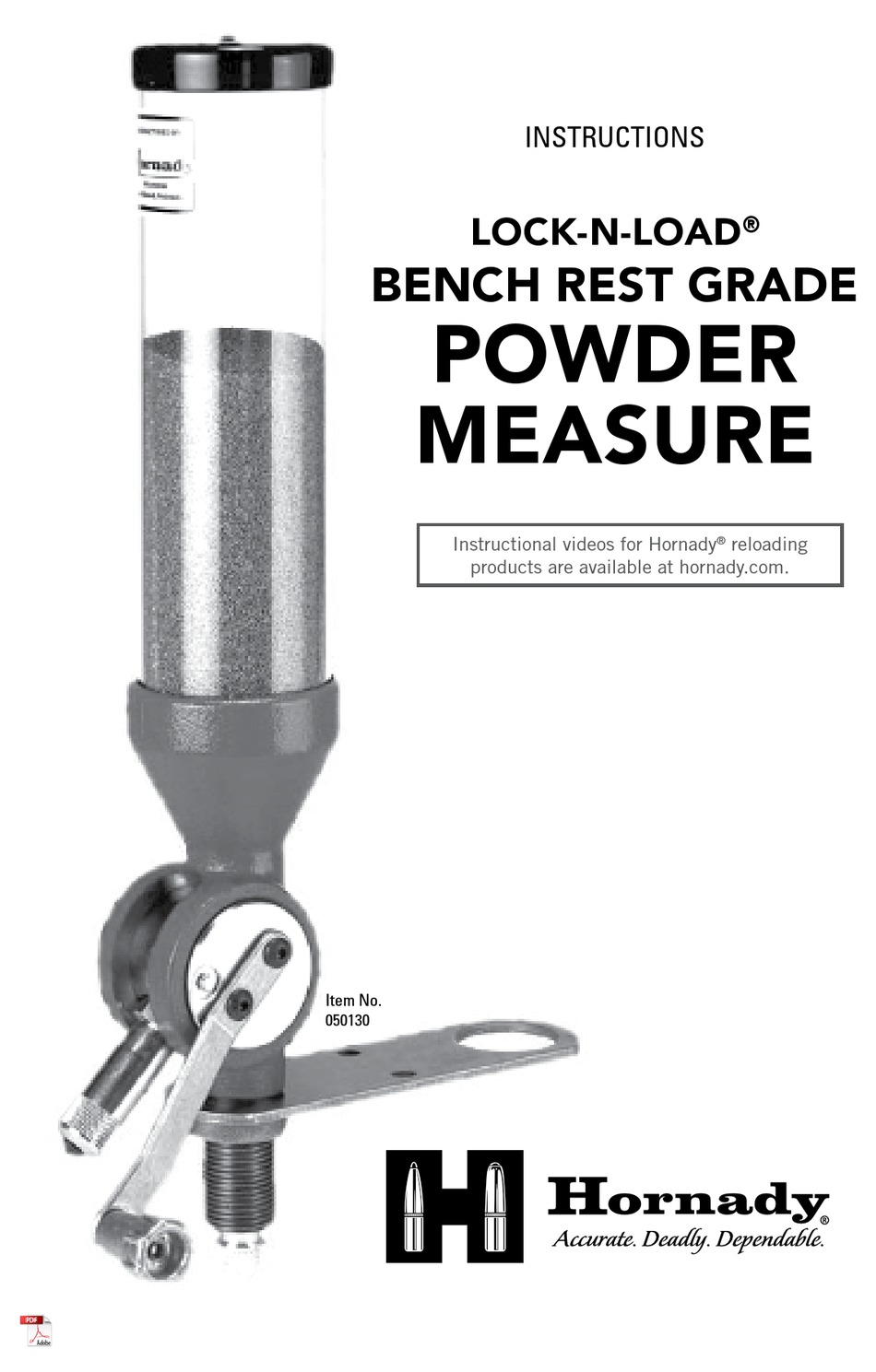HORNADY LOCKNLOAD 050130 INSTRUCTIONS Pdf Download ManualsLib