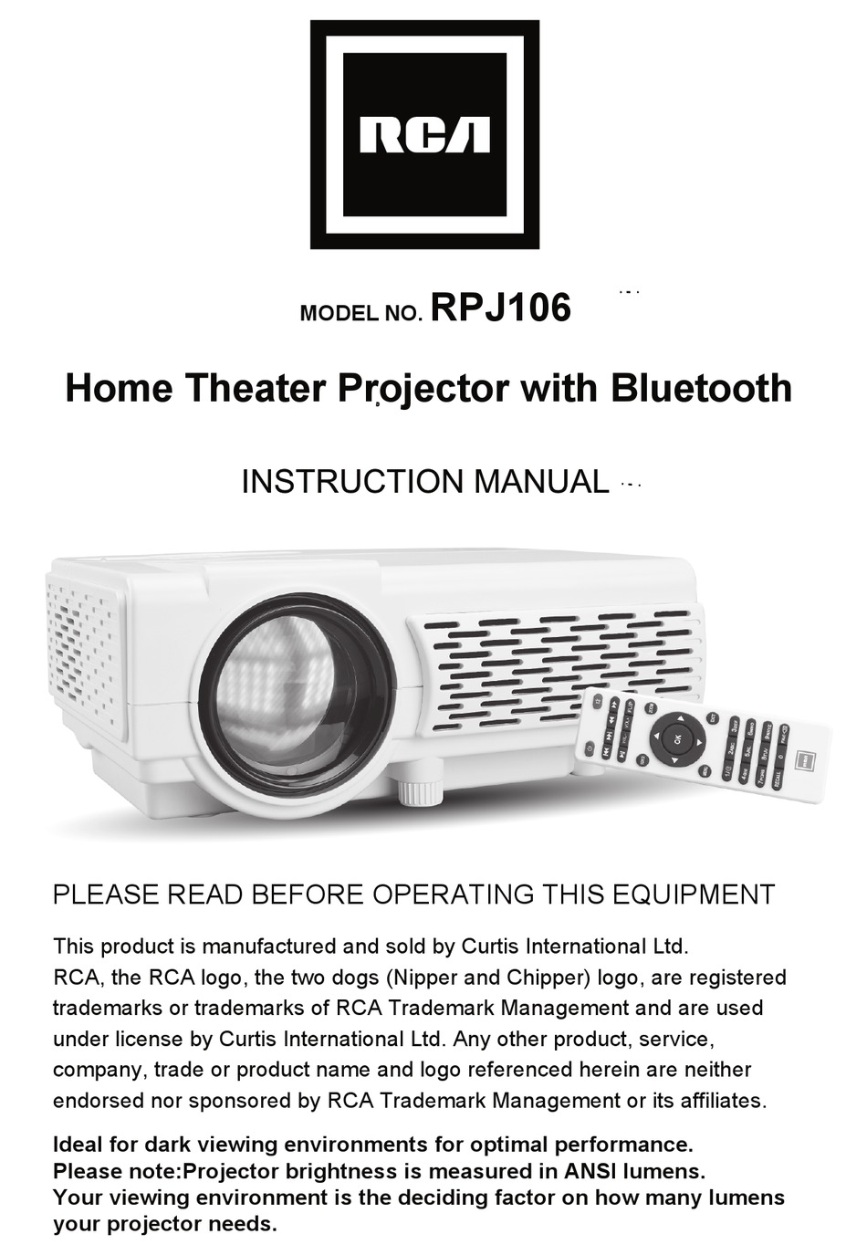RCA RPJ106 INSTRUCTION MANUAL Pdf Download ManualsLib