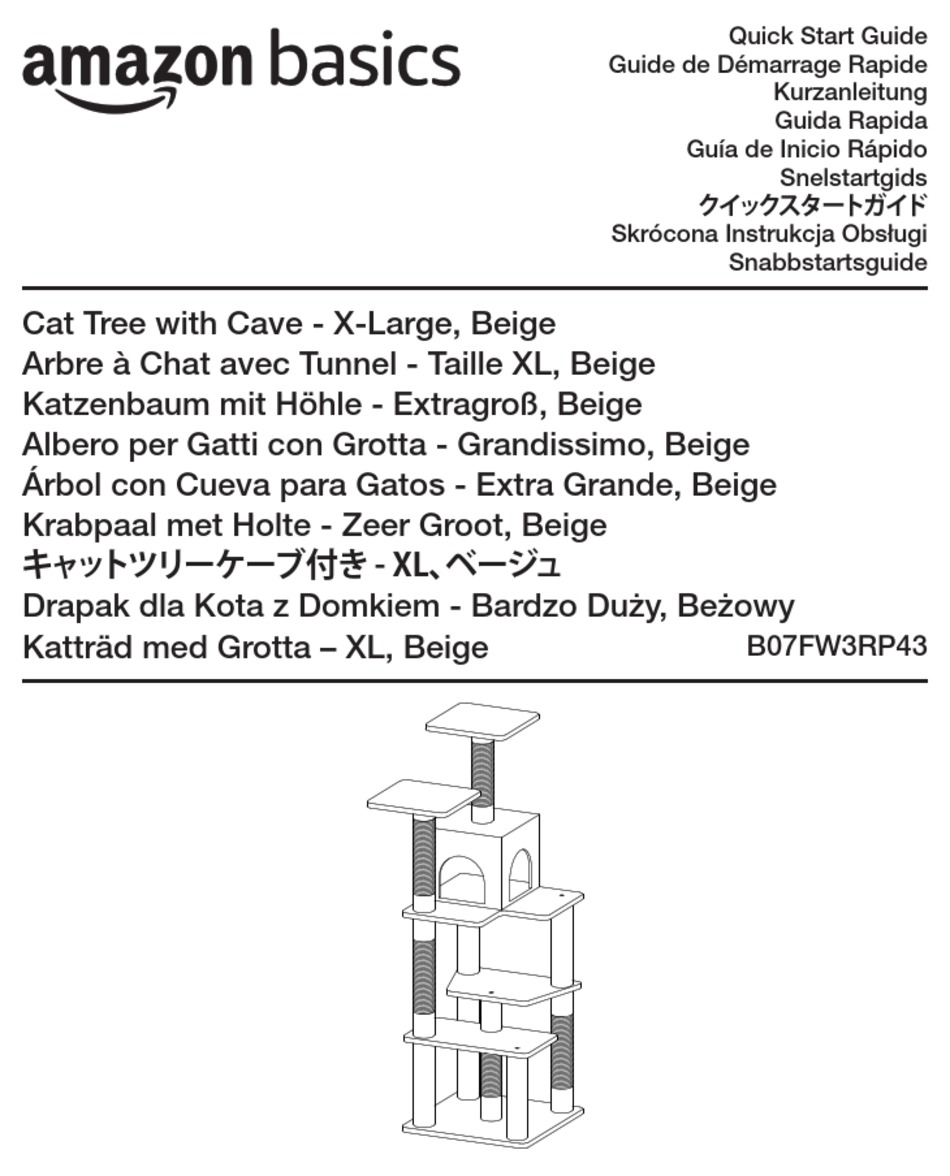 AMAZON CAT TREE WITH CAVE QUICK START MANUAL Pdf Download ManualsLib