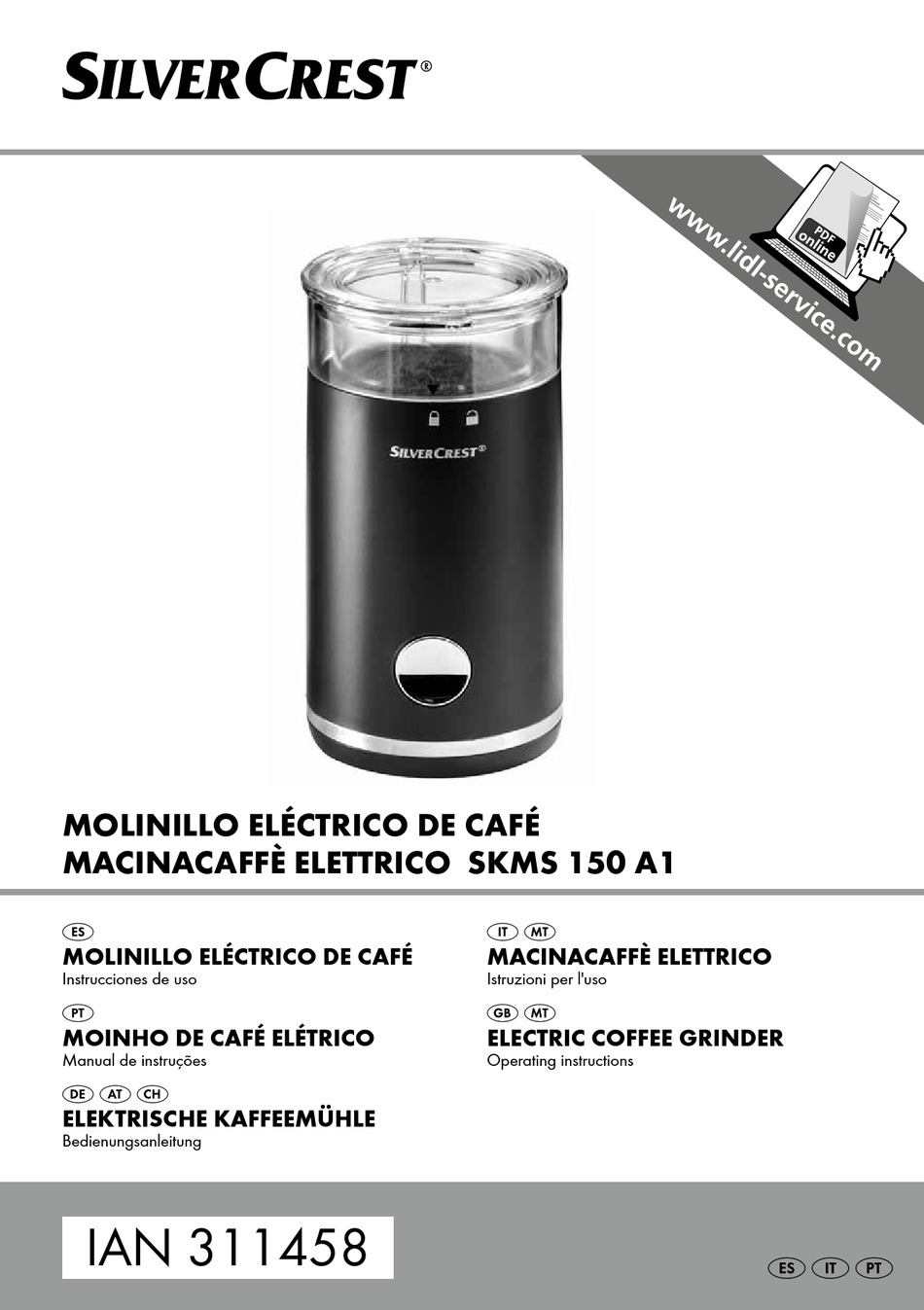 SILVERCREST SKMS 150 A1 OPERATING INSTRUCTIONS MANUAL Pdf Download