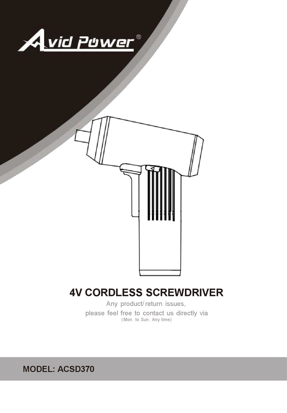 AVID POWER ACSD370 INSTRUCTION MANUAL Pdf Download ManualsLib