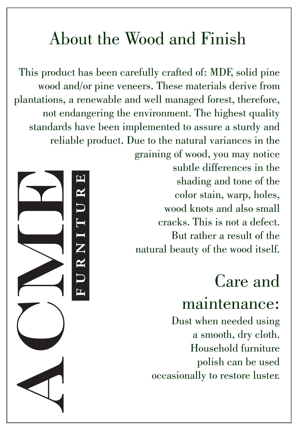 ACME FURNITURE 39235 ASSEMBLY INSTRUCTIONS MANUAL Pdf Download ManualsLib