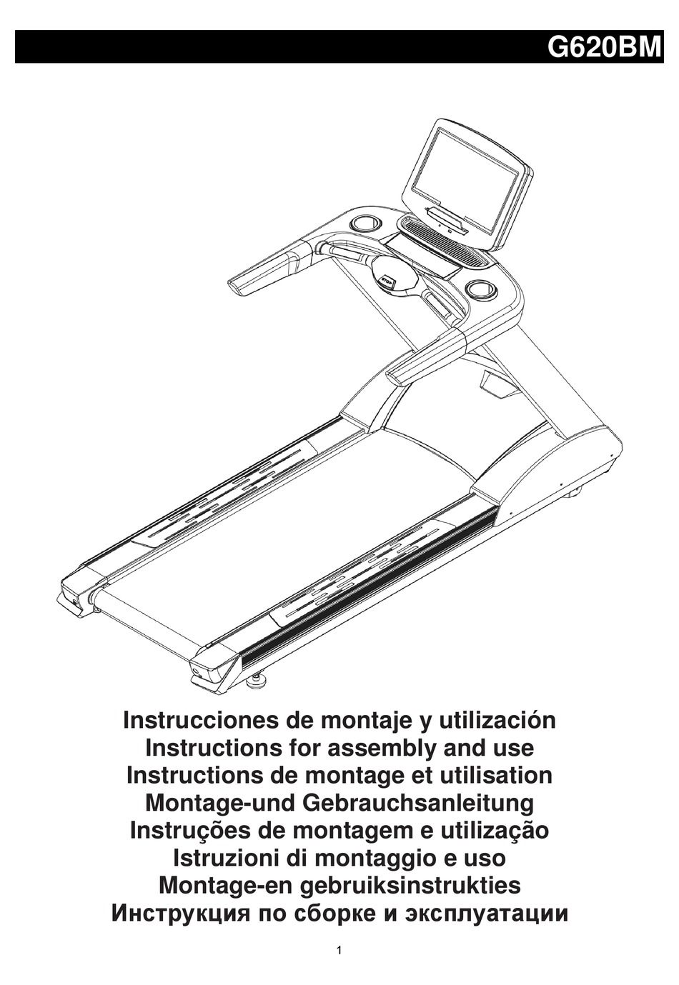 BH FITNESS G620BM INSTRUCTIONS FOR ASSEMBLY AND USE Pdf Download ...