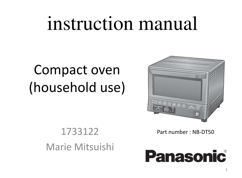 PANASONIC NBDT50 INSTRUCTION MANUAL Pdf Download ManualsLib