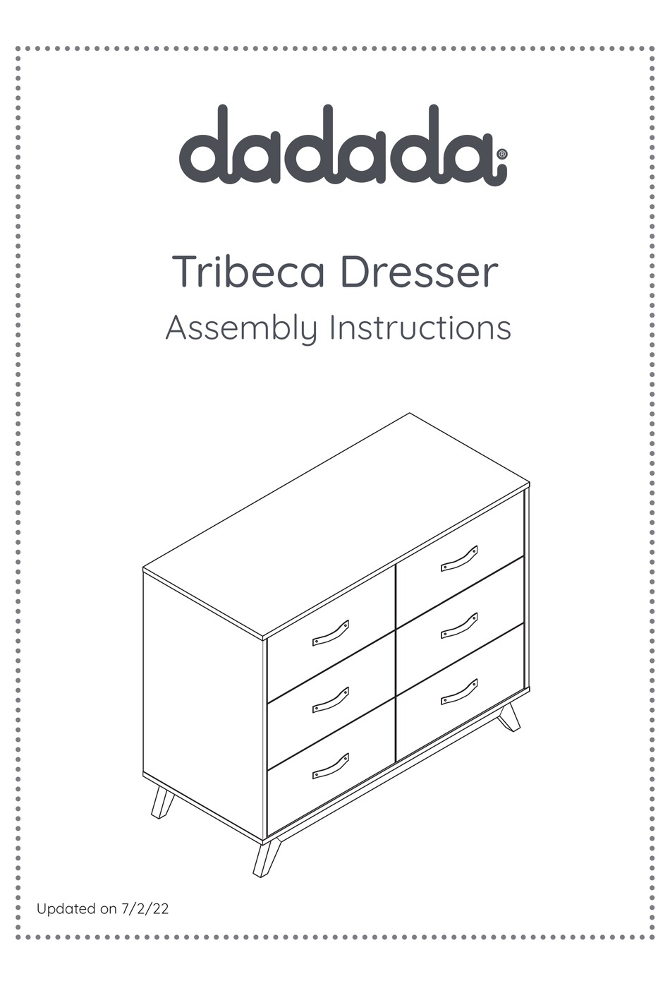 DADADA TRIBECA ASSEMBLY INSTRUCTIONS MANUAL Pdf Download ManualsLib