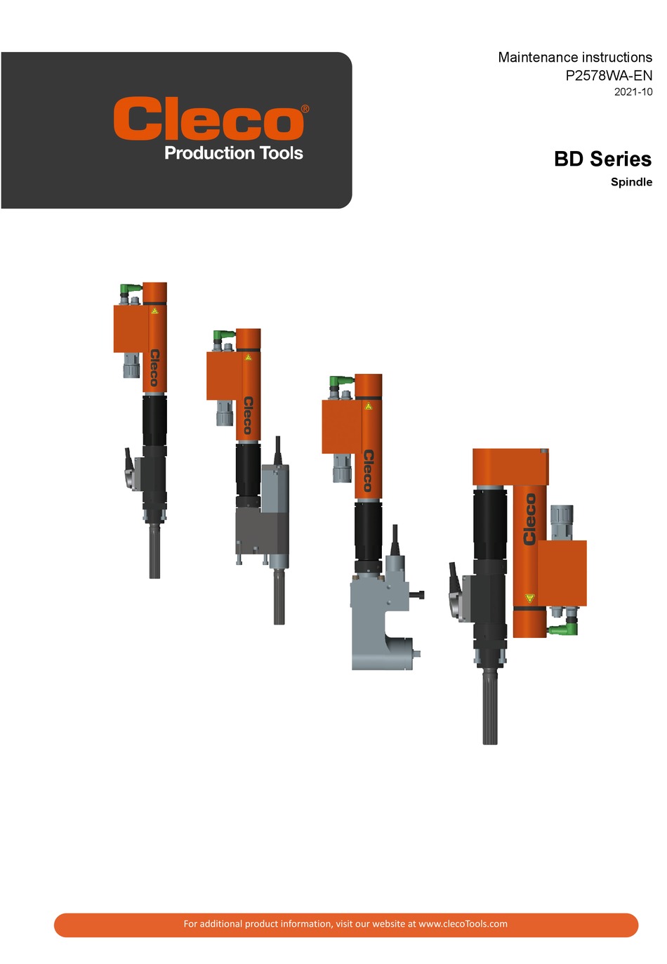 CLECO BD SERIES ASSEMBLY & MAINTENANCE INSTRUCTIONS Pdf Download