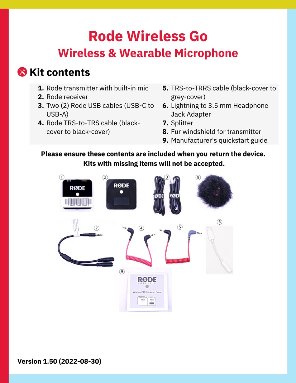 RODE MICROPHONES WIRELESS GO MANUAL Pdf Download ManualsLib