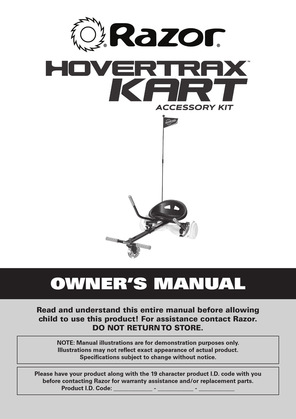 RAZOR HOVERTRAX KART OWNER'S MANUAL Pdf Download ManualsLib