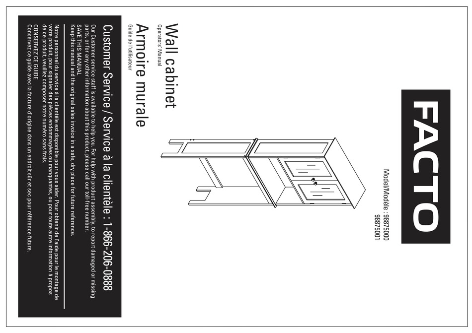 FACTO 98875000 OPERATOR'S MANUAL Pdf Download ManualsLib