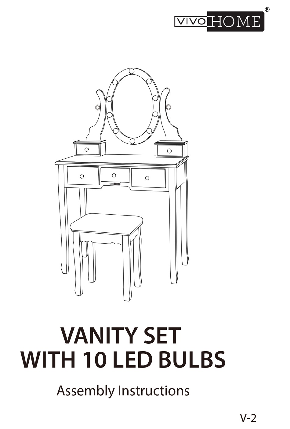 VIVOHOME VH657 ASSEMBLY INSTRUCTIONS MANUAL Pdf Download ManualsLib